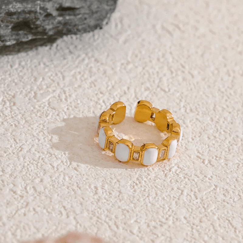 Anel Regulável com Pedras - DELICATTA