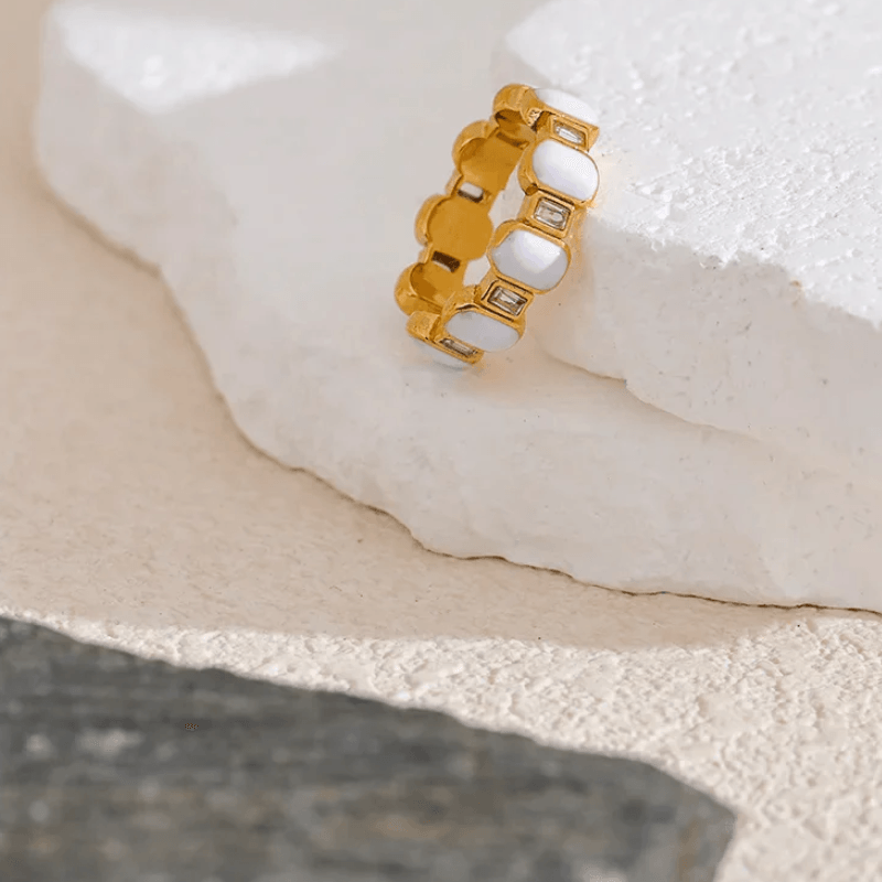 Anel Regulável com Pedras - DELICATTA