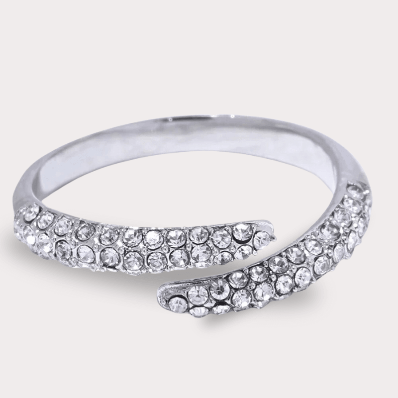 Anel Ajustável com Zircônias - DELICATTA