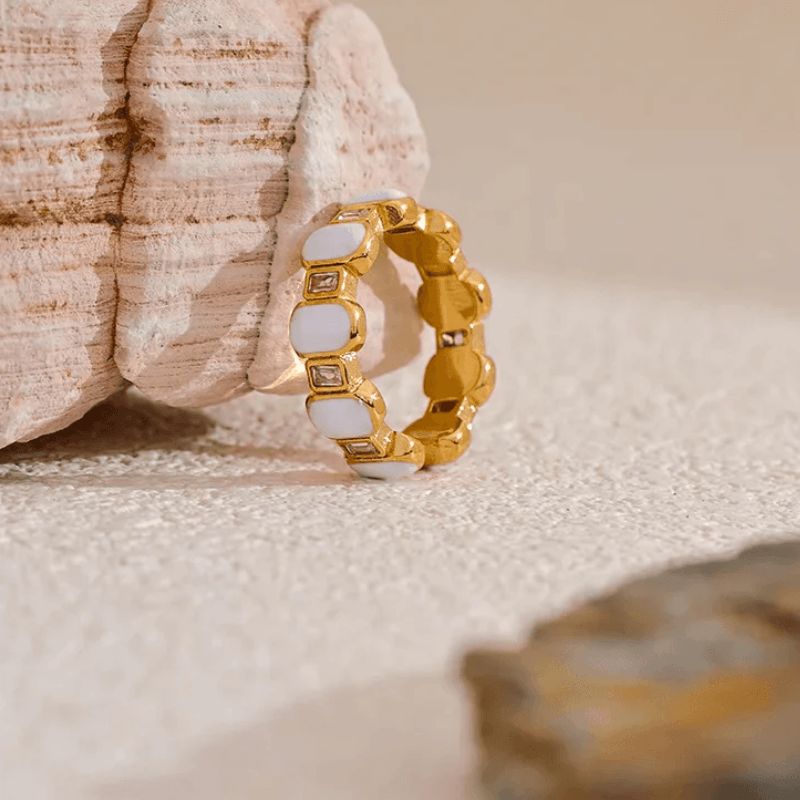 Anel Regulável com Pedras - DELICATTA